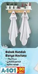BEBEK KUNDAK BANYO HAVLUSU